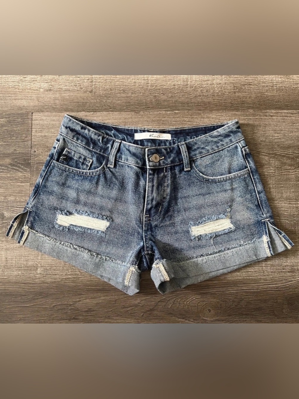 Kancan Distressed Jean Shorts size 0